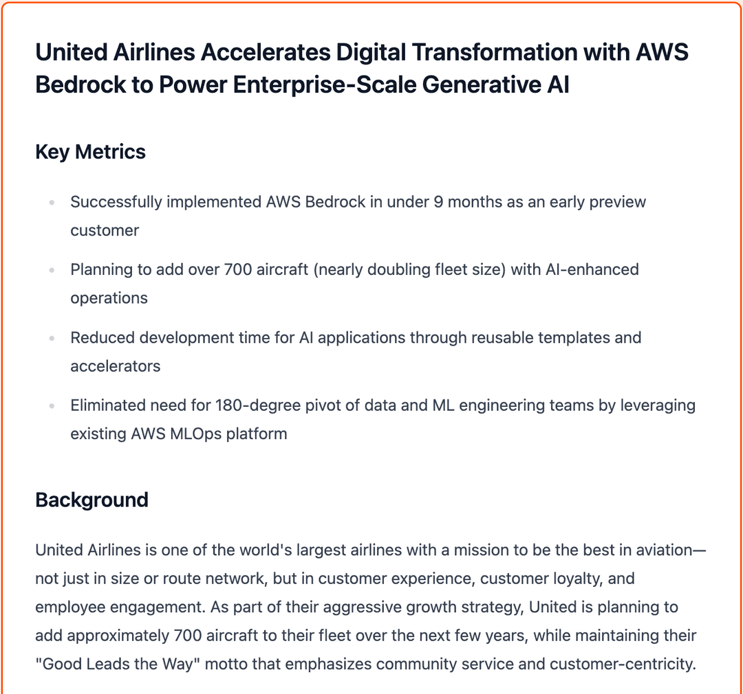 Example case study